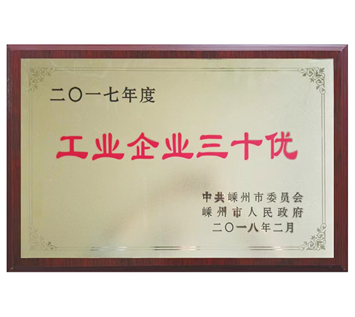 工業(yè)企業(yè)三十優(yōu)-嵊州市雙港電器有限公司